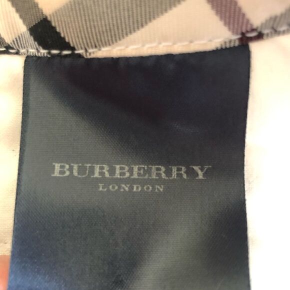 Burberry London White Cotton Trouser Pants Wide Leg Made in Italy - Picture 6 of 13